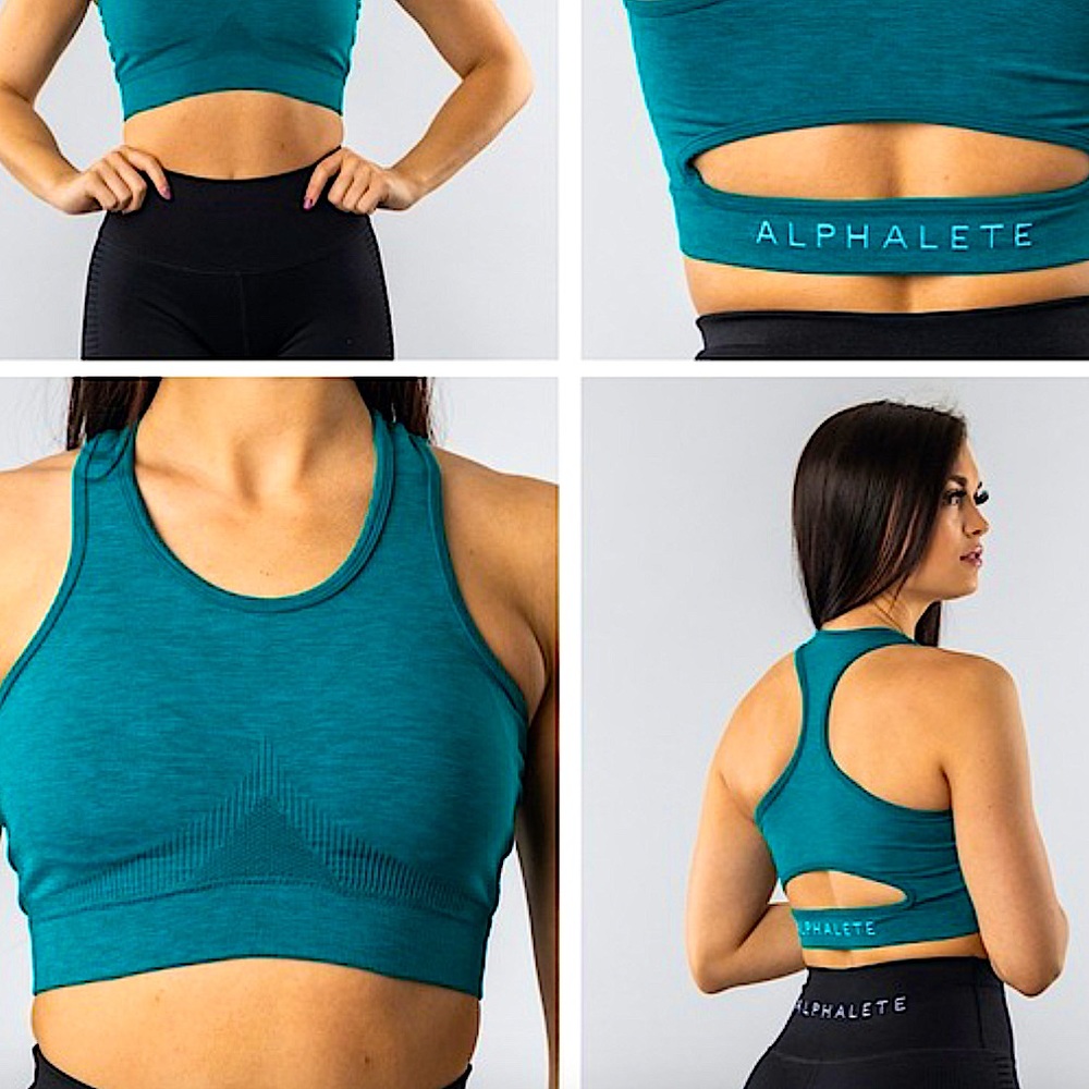 Alphalete Teal Sports Bra